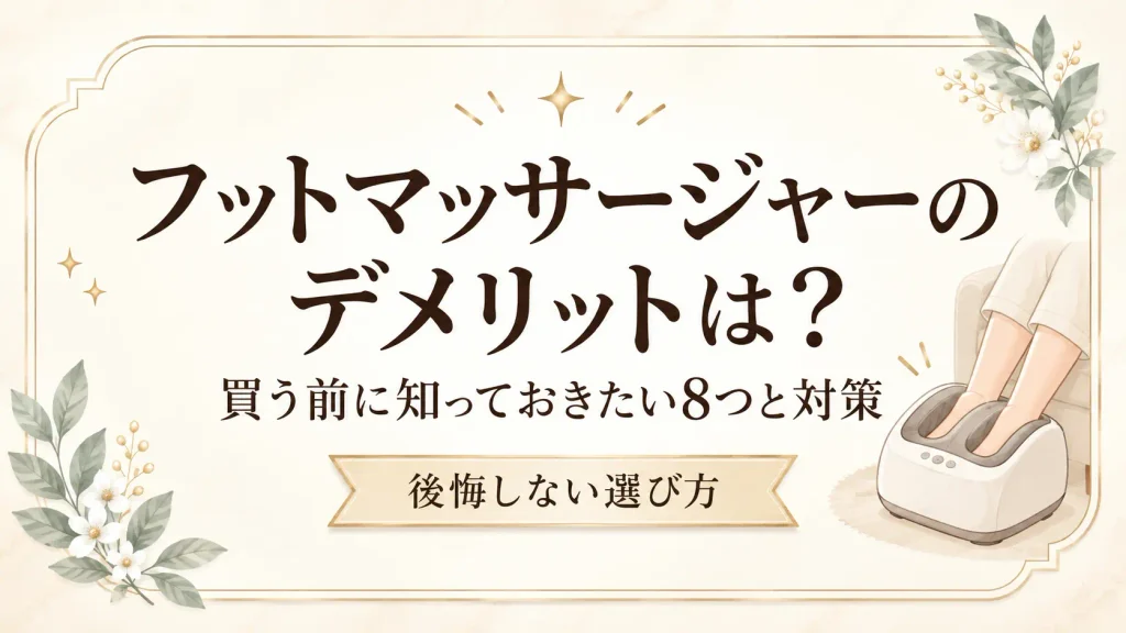 フットマッサージャー　デメリット